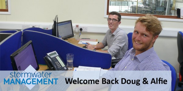 Stormwater Management Ltd welcomes back Doug and Alfie